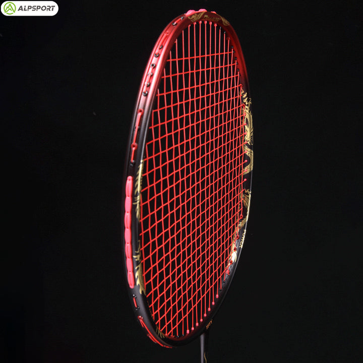 ALP SPORT 1pc QY 4U 100% Full Carbon Fiber Badminton Racket Max 28lbs - ABYSSAL