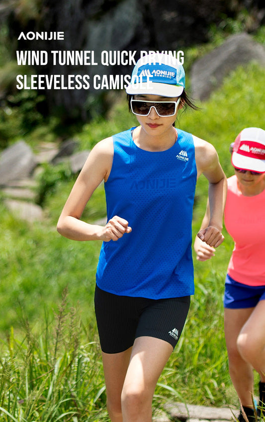 AONIJIE FW6189 Breathable Women's Running Sleeveless Vest - PINK