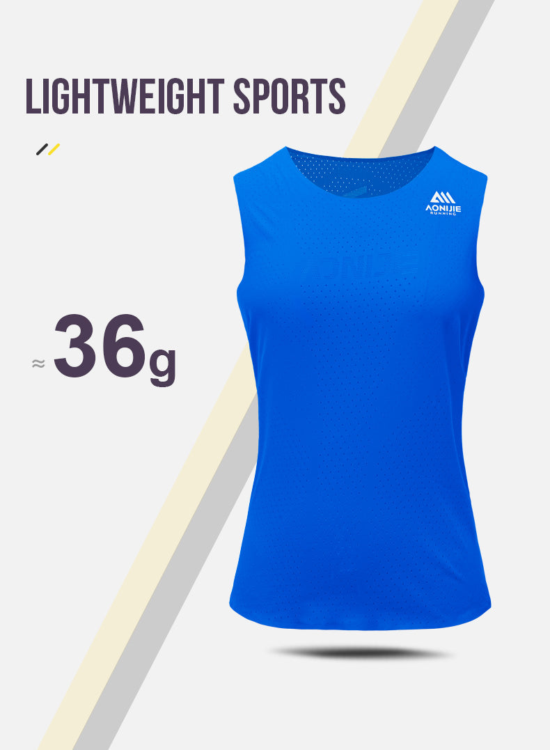 AONIJIE FW6189 Breathable Women's Running Sleeveless Vest - PINK