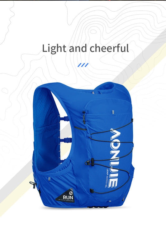AONIJIE C9116 Breathable Hydration Running Vest Backpack 10L - BLUE (LARGE)
