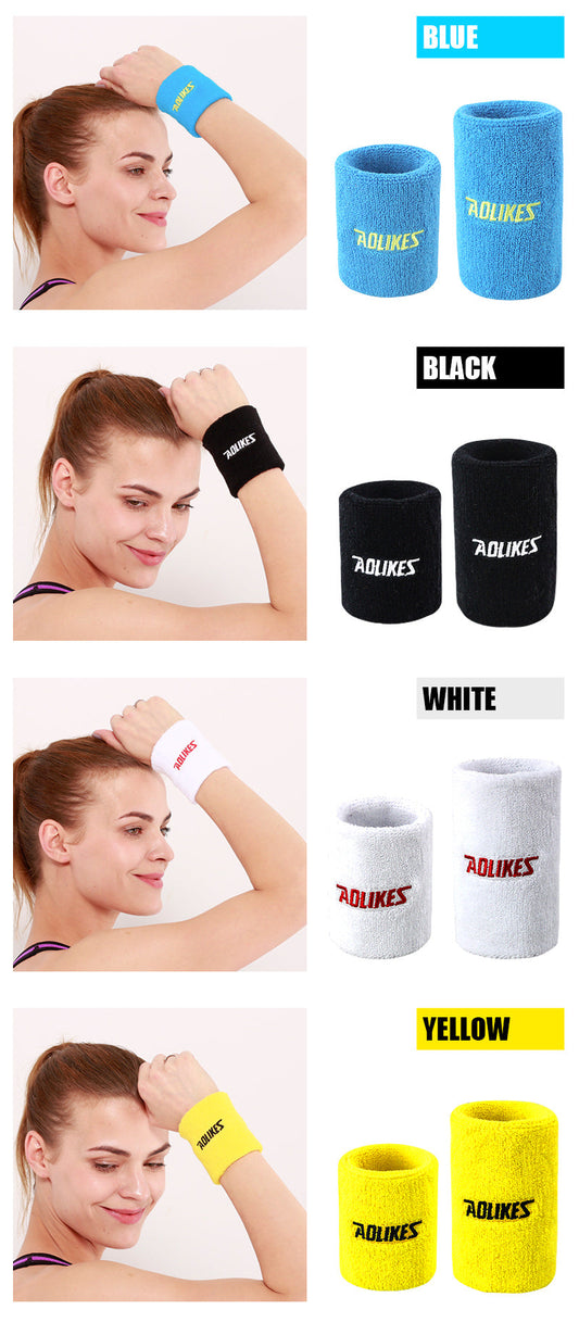 Aolikes 0235 Breathable Towel Sweatband Elastic Wristband