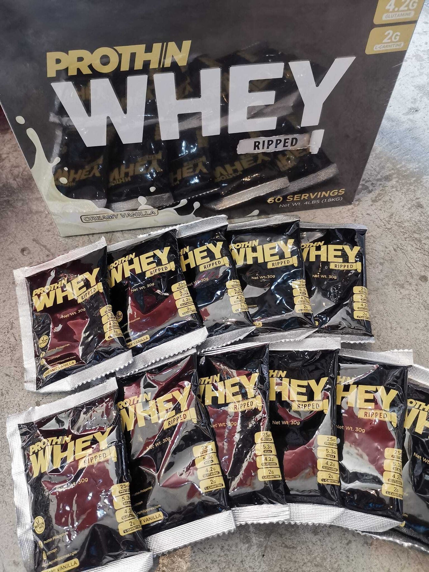 Prothin WHEY PROTEIN RIPPED CREAMY VANILLA 1.8kg 60 sachets