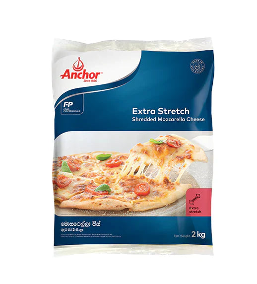 Anchor Shredded Mozzarella Extra Stretch 2kg