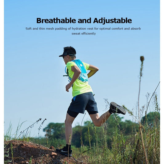 Aonijie BLACK Hydration Backpack Running Vest (Vest only) great for hiking or ultra's