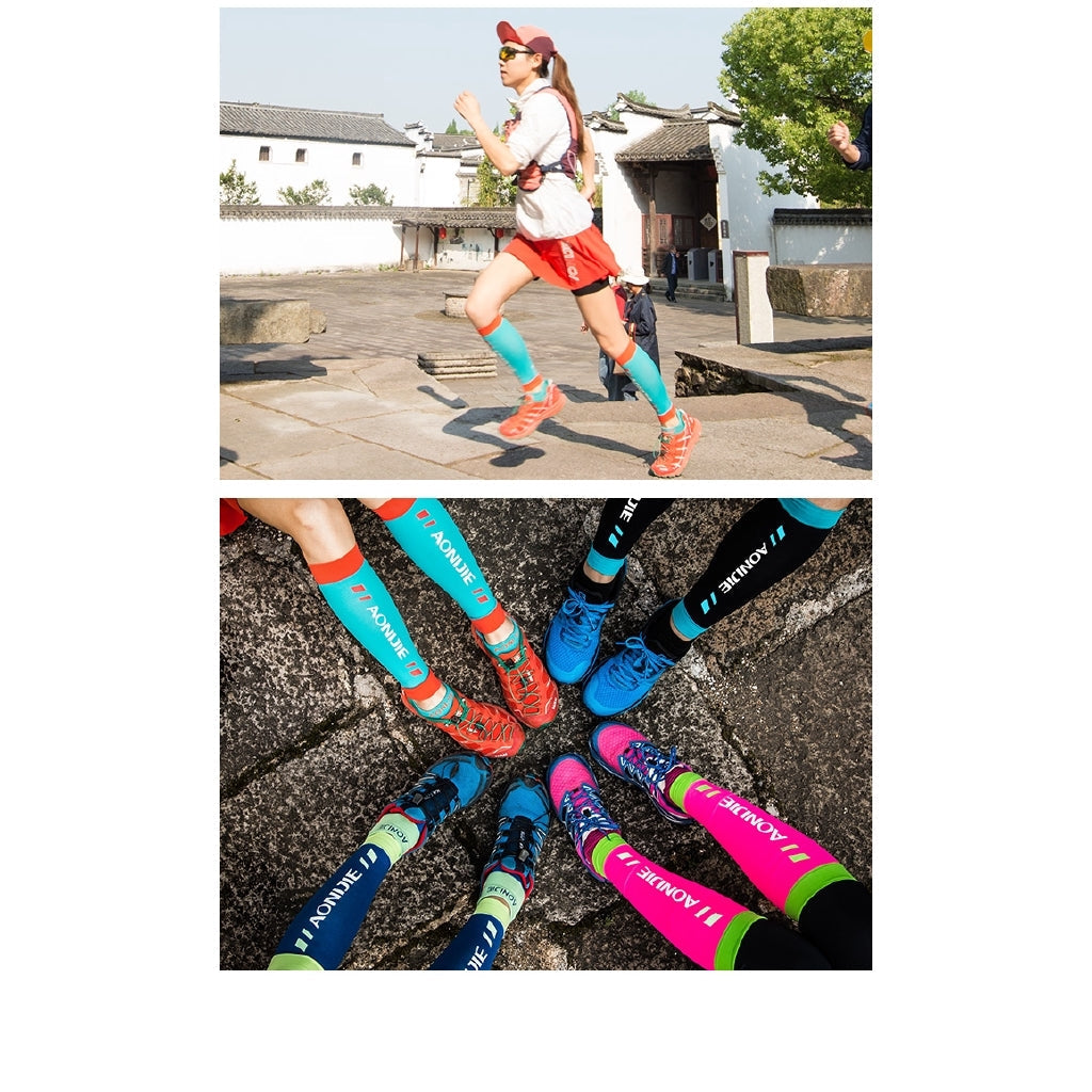 Aonijie CALF COMPRESSION LEG SLEEVES -  LAKE BLUE SMALL