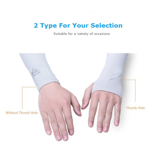 Aonijie COOLING ARM SLEEVES - PURPLE NO THUMB