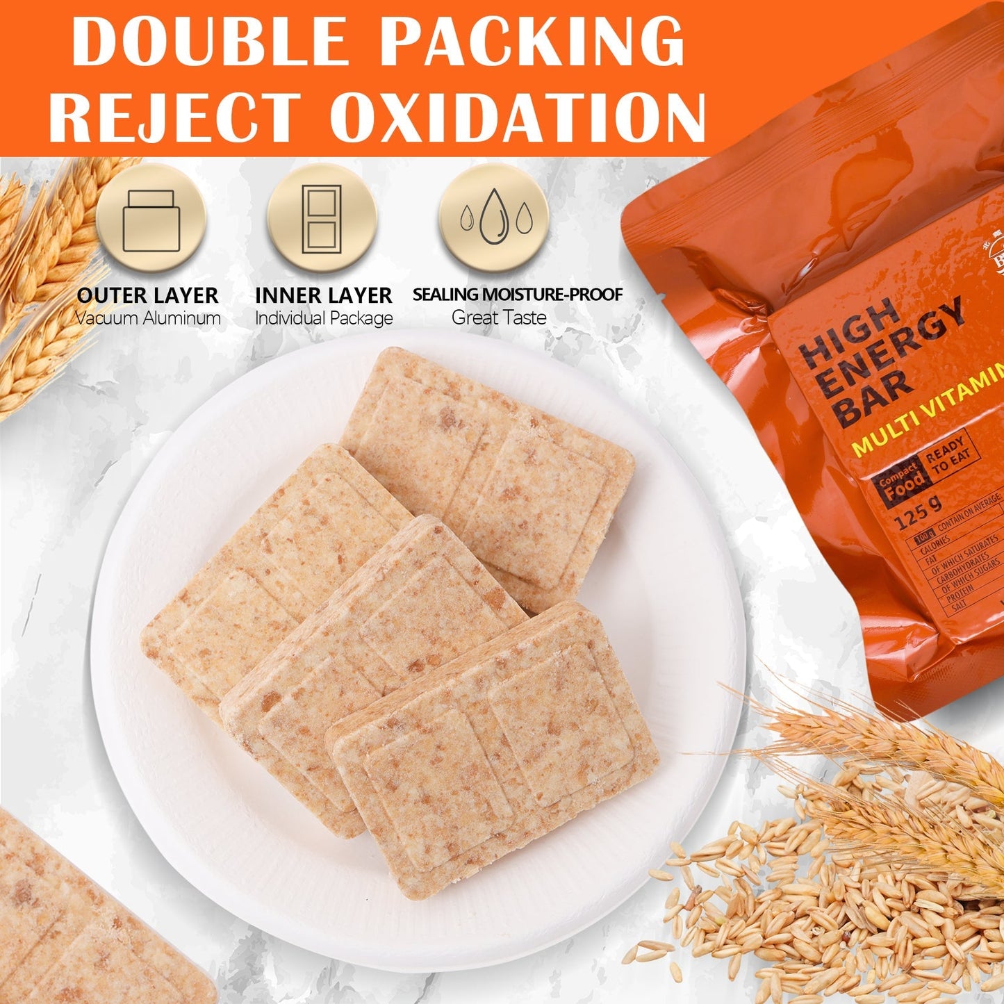 1 CASE - High Energy Bar - 9 Boxes x 12pcs - Exp. Date 2044 - MULTI VITAMIN