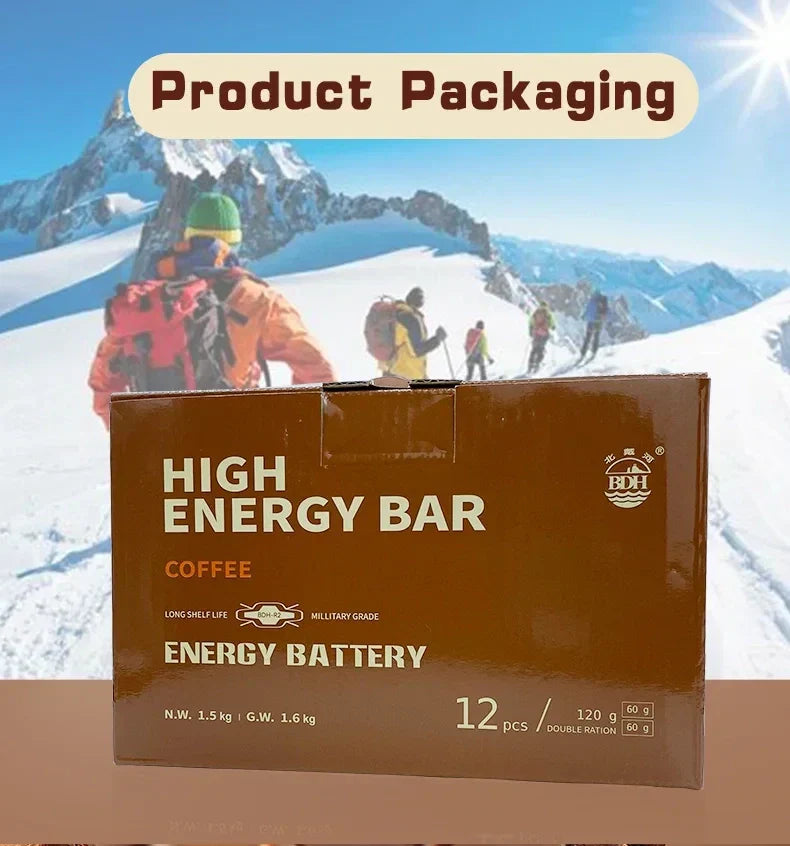 1 CASE - HIGH ENERGY BAR - coffee (9 Boxes x 12pcs) Exp. 2044 - Gives rapid energy source! (Copy)