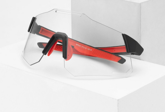 ROCKBROS Photochromic Cycling Sports Glasses - BLACK/RED