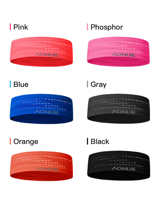 AONIJIE E4423 Soft Sports Unisex Headband - BLACK