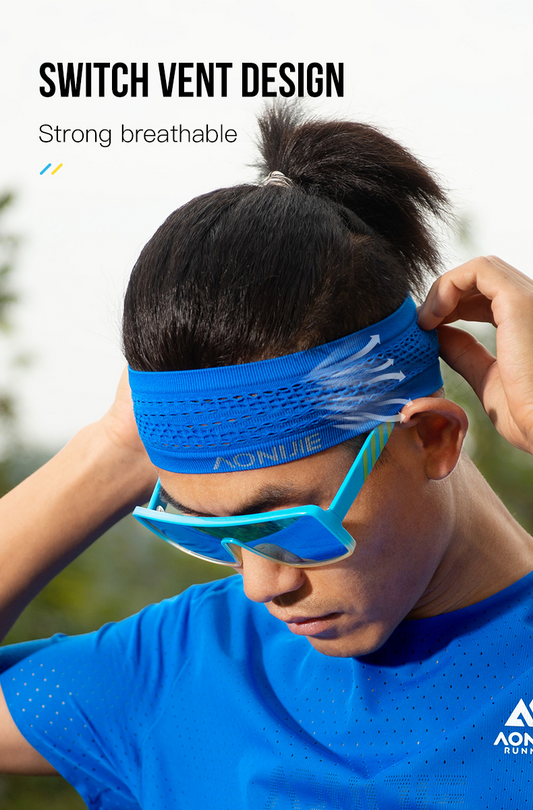 AONIJIE E4423 Soft Sports Unisex Headband - BLUE