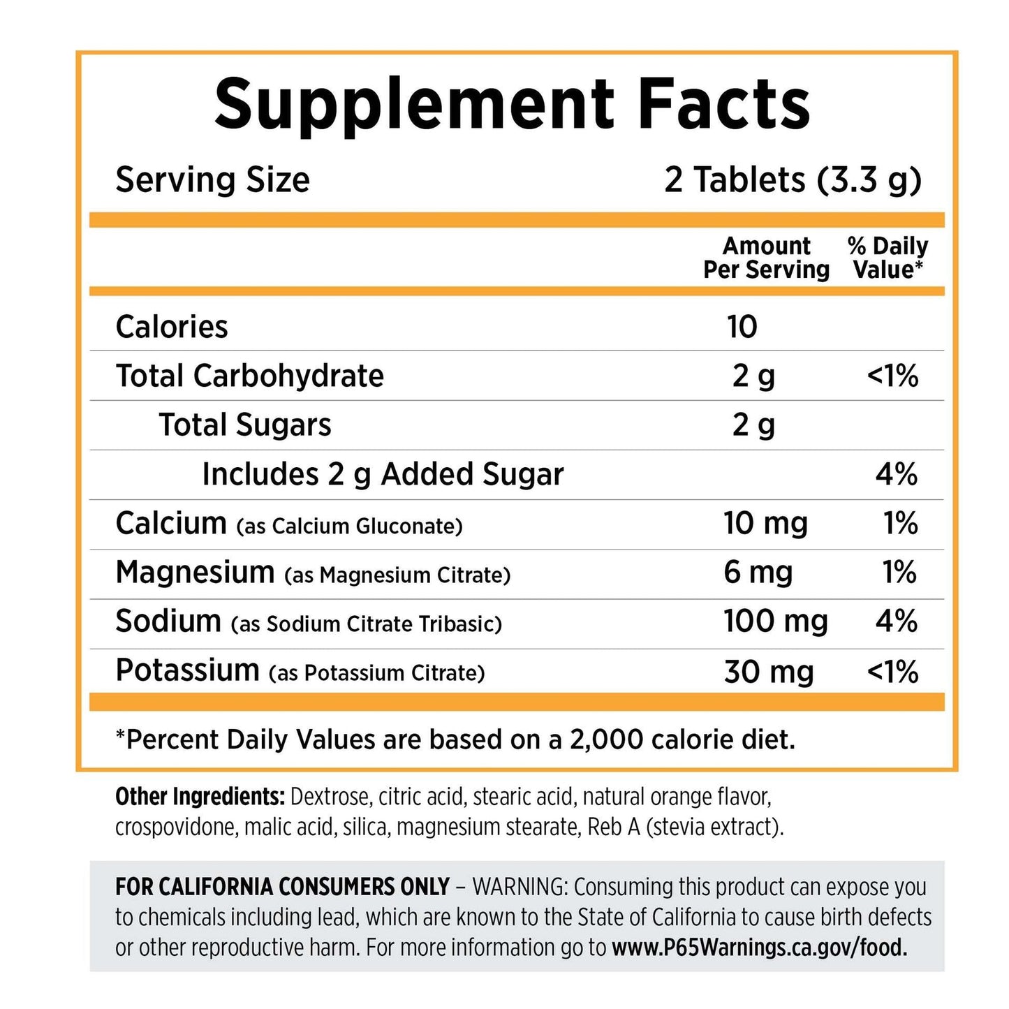 SaltStick Electrolyte Fastchews - Tart Orange - Packet 10ct