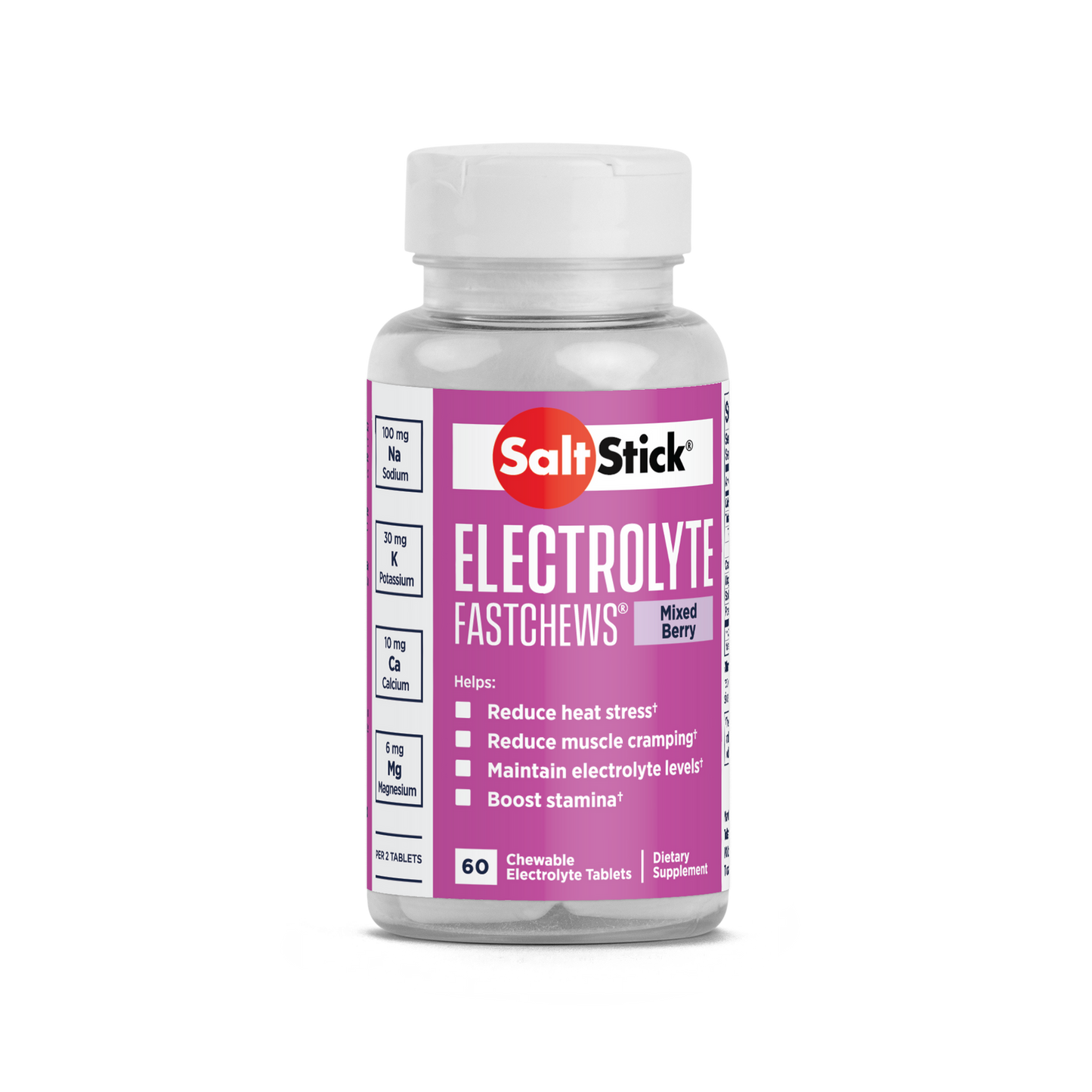 Saltstick Electrolyte Fastchews - Mixed Berry - Bottle 60ct