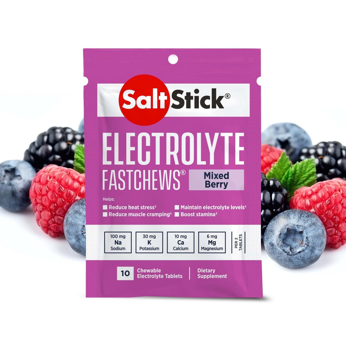 Saltstick Electrolyte Fastchews - Mixed Berry - Bottle 60ct