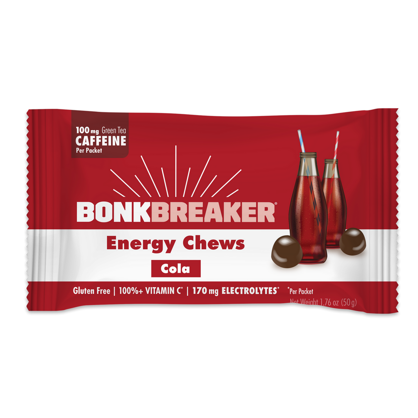 Bonk Breaker Energy Chews - Cola w/ Caffeine - 1 pack