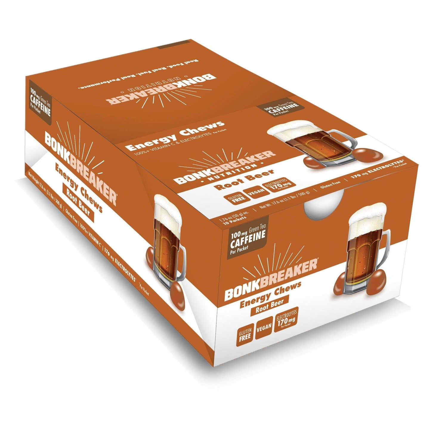 Bonk Breaker Energy Chews - Root Beer w/ Caffeine - 1 pack
