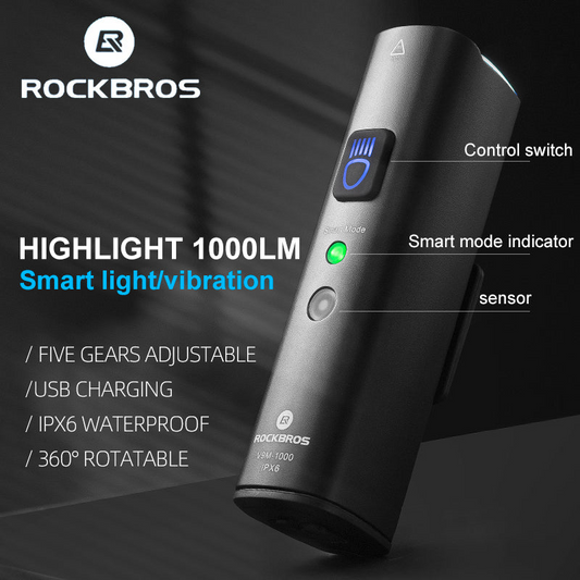 ROCKBROS 1000 Lumens BICYCLE HEADLIGHT