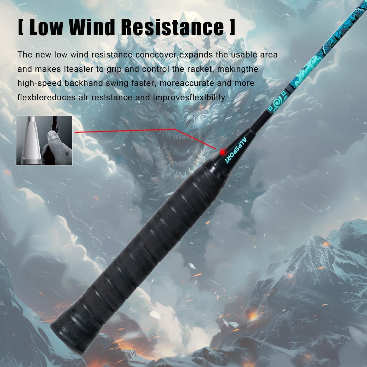 ALP SPORT 1pc XW The Tortoise 6U G4 Badminton Racket