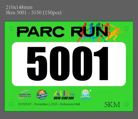 Customized Running Bibs - Waterproof and Sweat Resistant Tyvek Paper