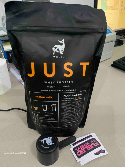 JUST Whey Protein (by wheyl nutrition) Melon Milk (454g) ziplock pack w/ free scooper