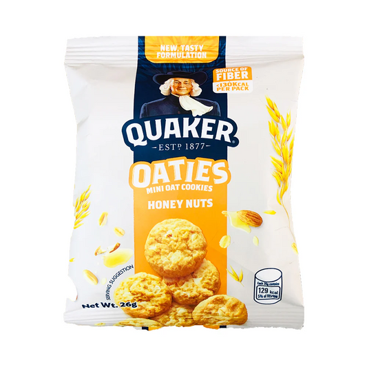 1 CASE Quaker Oaties Mini Oats Cookie Honey Nuts (28g x 40pcs)