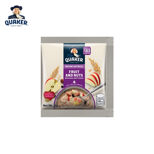 1 CASE Quaker Instant Oatmeal Fruit and Nuts (5 x 35g) 24 Packs