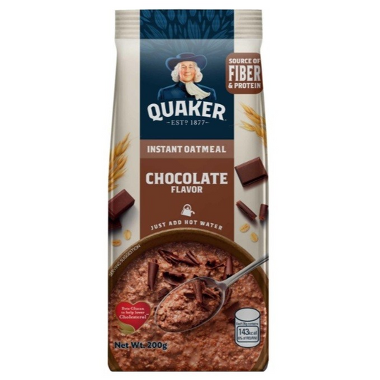 1 CASE Quaker Instant Oatmeal Chocolate Flavor (200g x 18pcs)