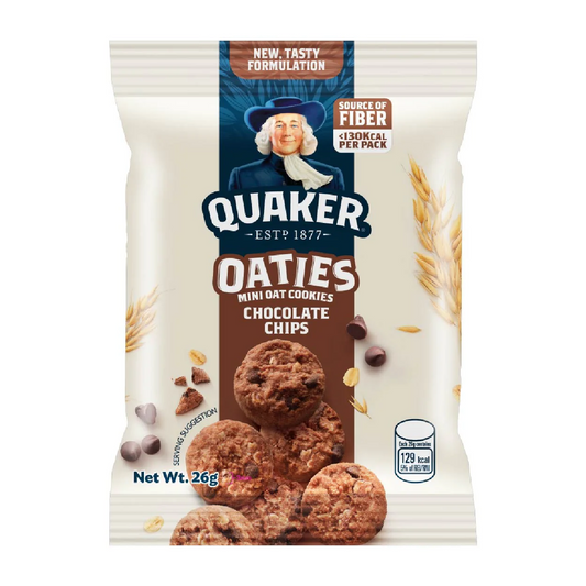 1 CASE Quaker Oaties Mini Oats Cookie Choco Chip (28g x 40pcs)
