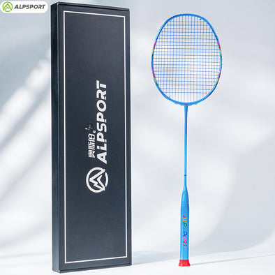 ALP SPORT 1pc - ALP BBQ2.0 8U Super Light Titanium Alloy 100% Full Carbon Fiber Badminton Racket 24-30Lbs