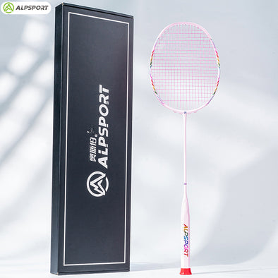 ALP SPORT 1pc - ALP BBQ2.0 8U Super Light Titanium Alloy 100% Full Carbon Fiber Badminton Racket 24-30Lbs