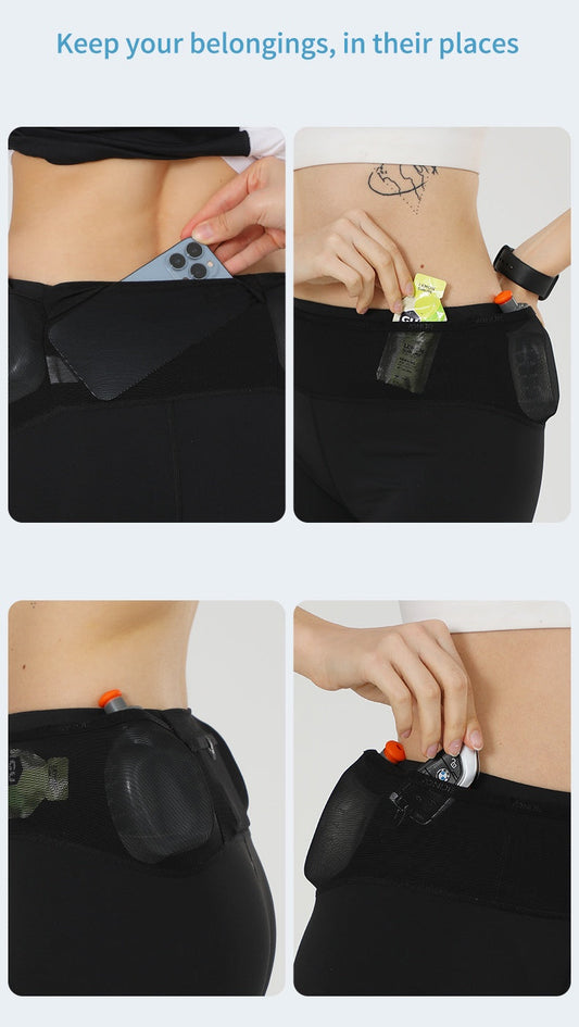 Aonijie FW5149 Women's Running Compression Shorts - BLACK