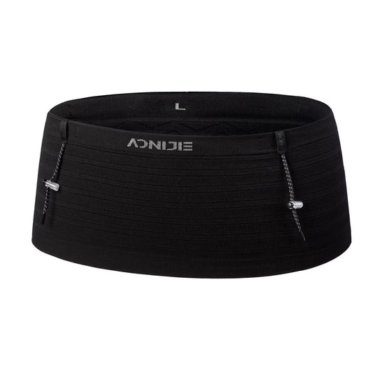 AONIJIE W8116 Sports Waist bag with Bib Number Holder - BLACK