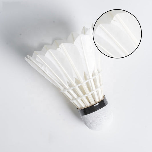 ALP SPORT SY808 - ALP 808 12pcs/Tube Shuttlecocks White Goose Feather 76-77