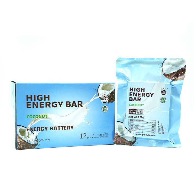 1 CASE - COCONUT High Energy Bar - 9 Boxes x 12 pcs - Exp. Date 2044