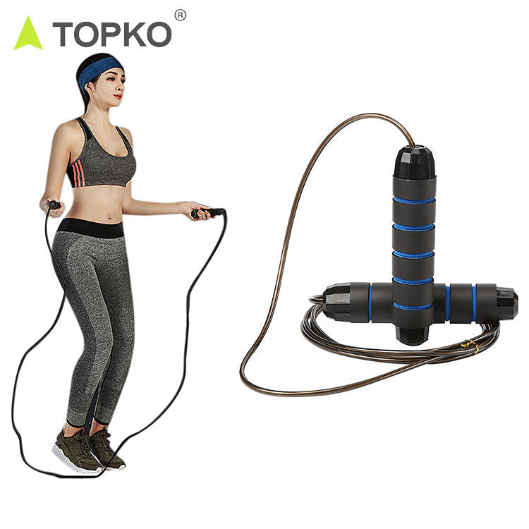 TOPKO Durable Jumping Rope with Foam Handles