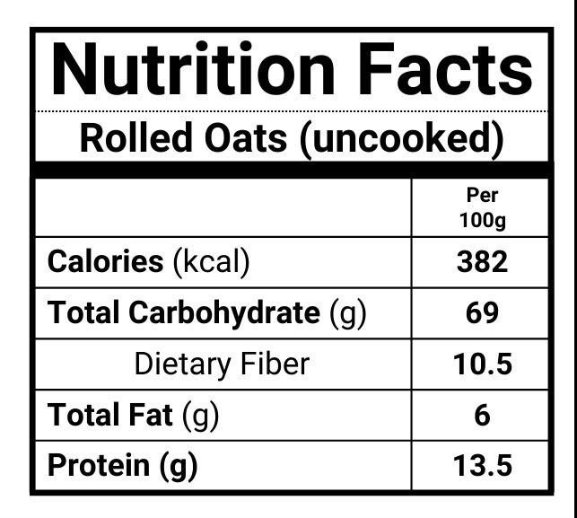 Old Fashion ROLLED OATS 1kg - Sugar-free Healthy Rolled Oats - Exp. Date March 2027