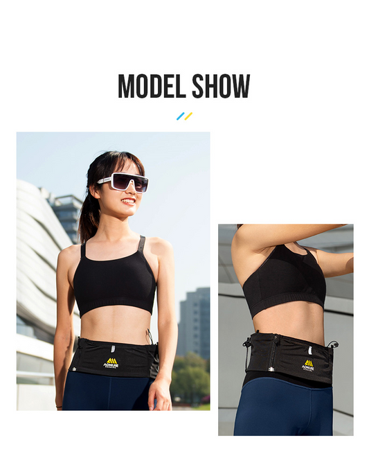 Aonijie W8122 Running WAIST BELT BAG - BLACK
