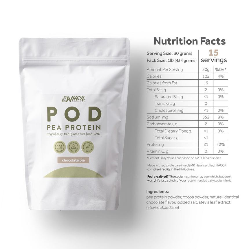 Wheyl POD Pea Protein Chocolate Pie 1lb (454g)