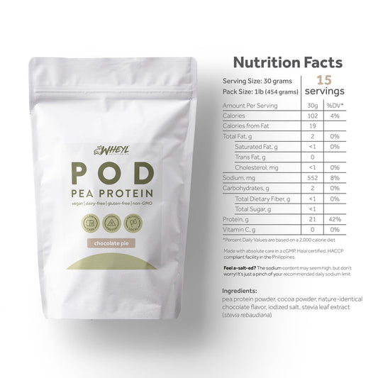 Wheyl POD Pea Protein Chocolate Pie 1lb (454g)