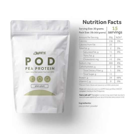 Wheyl POD Pea Protein Plain Plant 1lb (454g)
