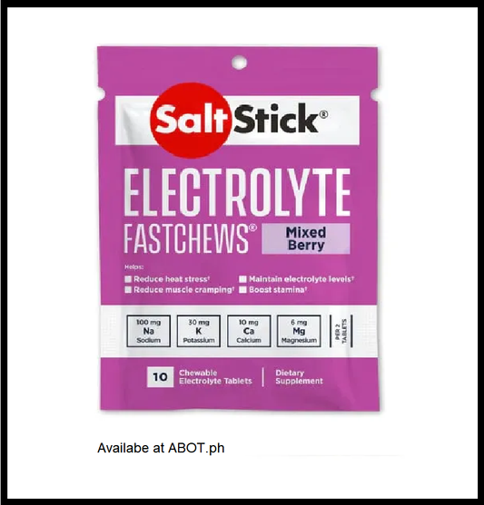 SaltStick Electrolyte FastChews (Mixed Berry) - Packet of 10 Chewable Tablets