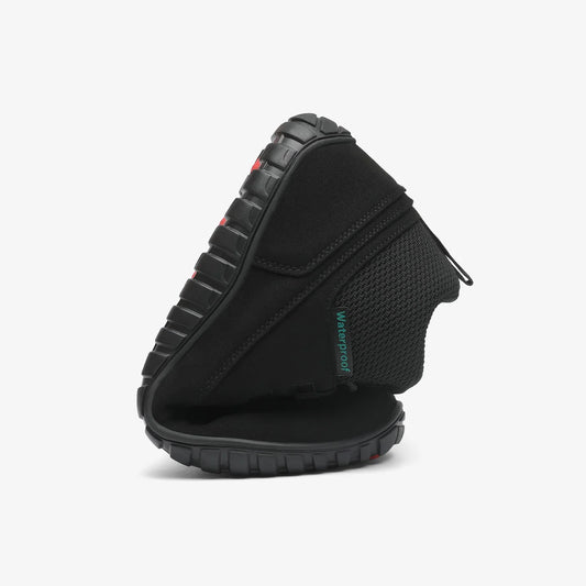 Saguaro BRAVE IV Barefoot Waterproof Minimalist Hiking Shoes - BLACK