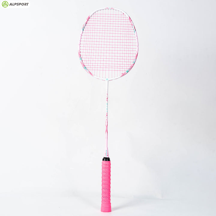 ALP SPORT TXCF 1pc 4U BADMINTON RACKET - ALP Cherry Carbon Fiber Pink & Purple Goddess Model