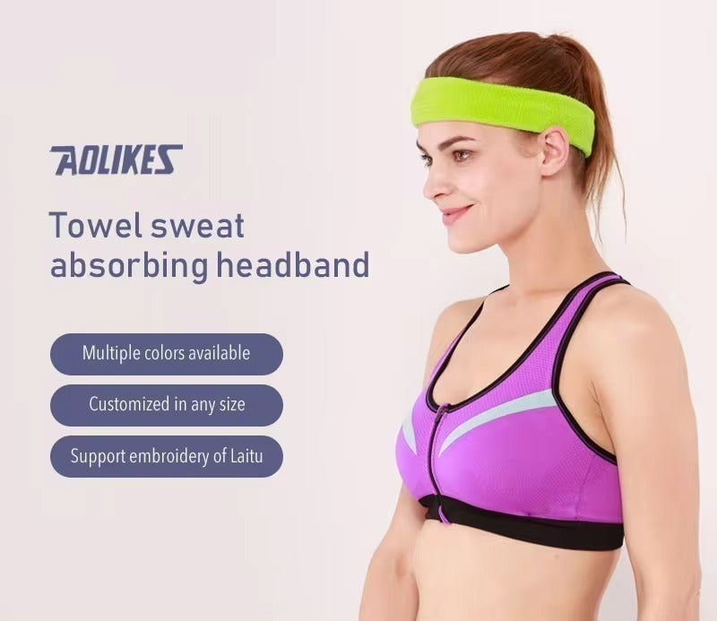 Aolikes 2106 Sweat-Absorbing Compression Running Headband