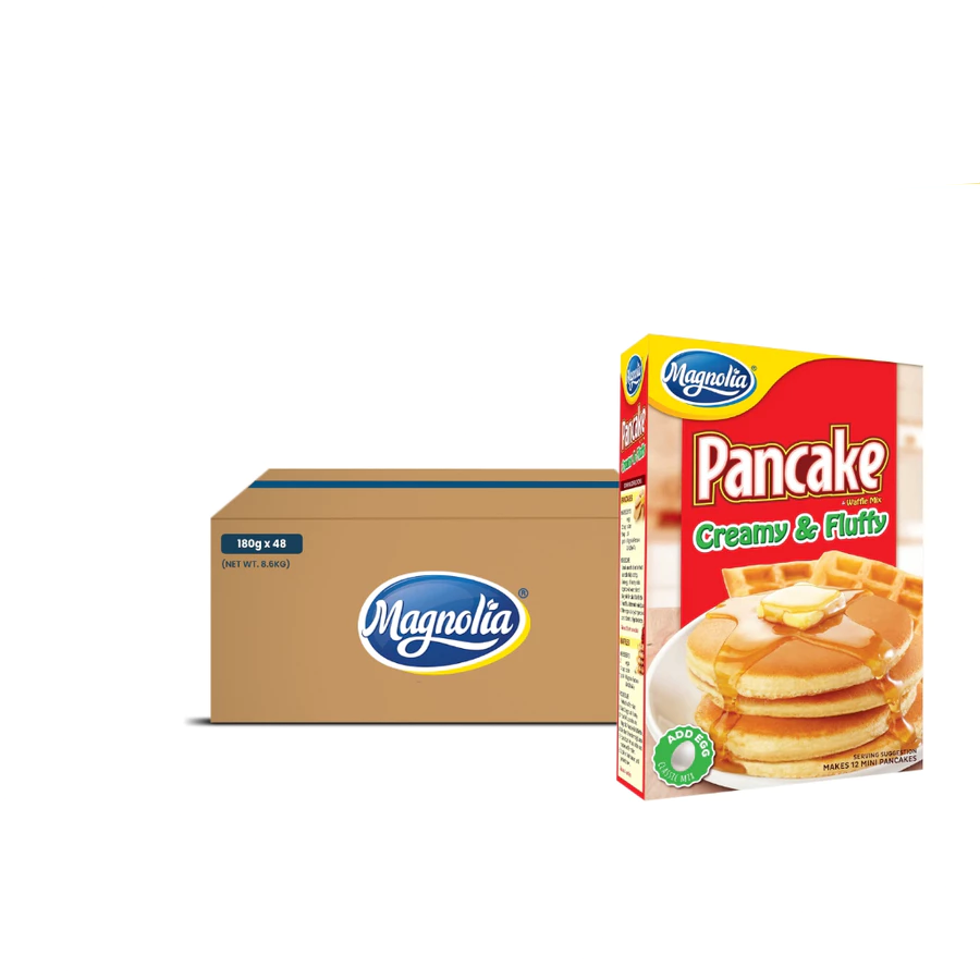 1 CASE MAGNOLIA Pancake and Waffle Mix Creamy and Fluffy (180g x 48boxes)
