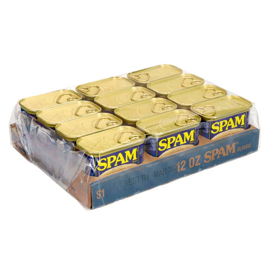 1 CASE SPAM® Less Sodium (340g x 12 cans)