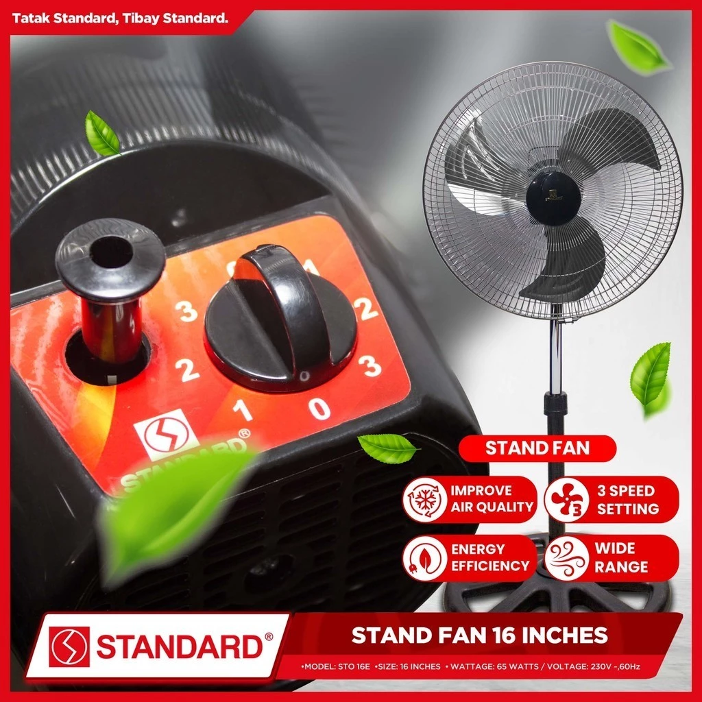 STANDARD Stand Fan 16" (Metal Blade) - STO 16E