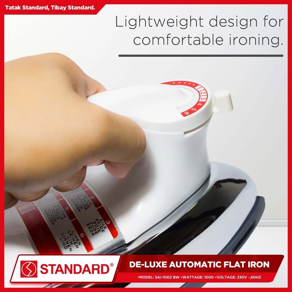 STANDARD Deluxe Automatic Iron - WHITE - SAI-1002W