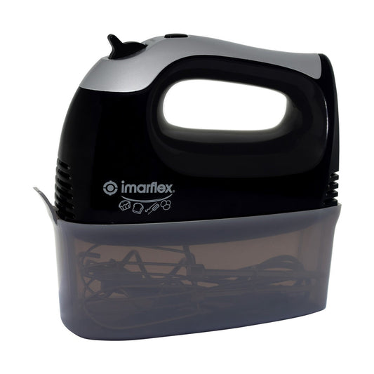 IMARFLEX Electric Hand Mixer IMX-270B with Built-in Accessory Box (5 SPEEDS) - BLACK