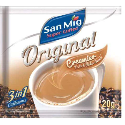 1 CASE SAN MIG Super Coffee 3 in 1 Original Strip (24 PACKS of 20g x 10sachets)